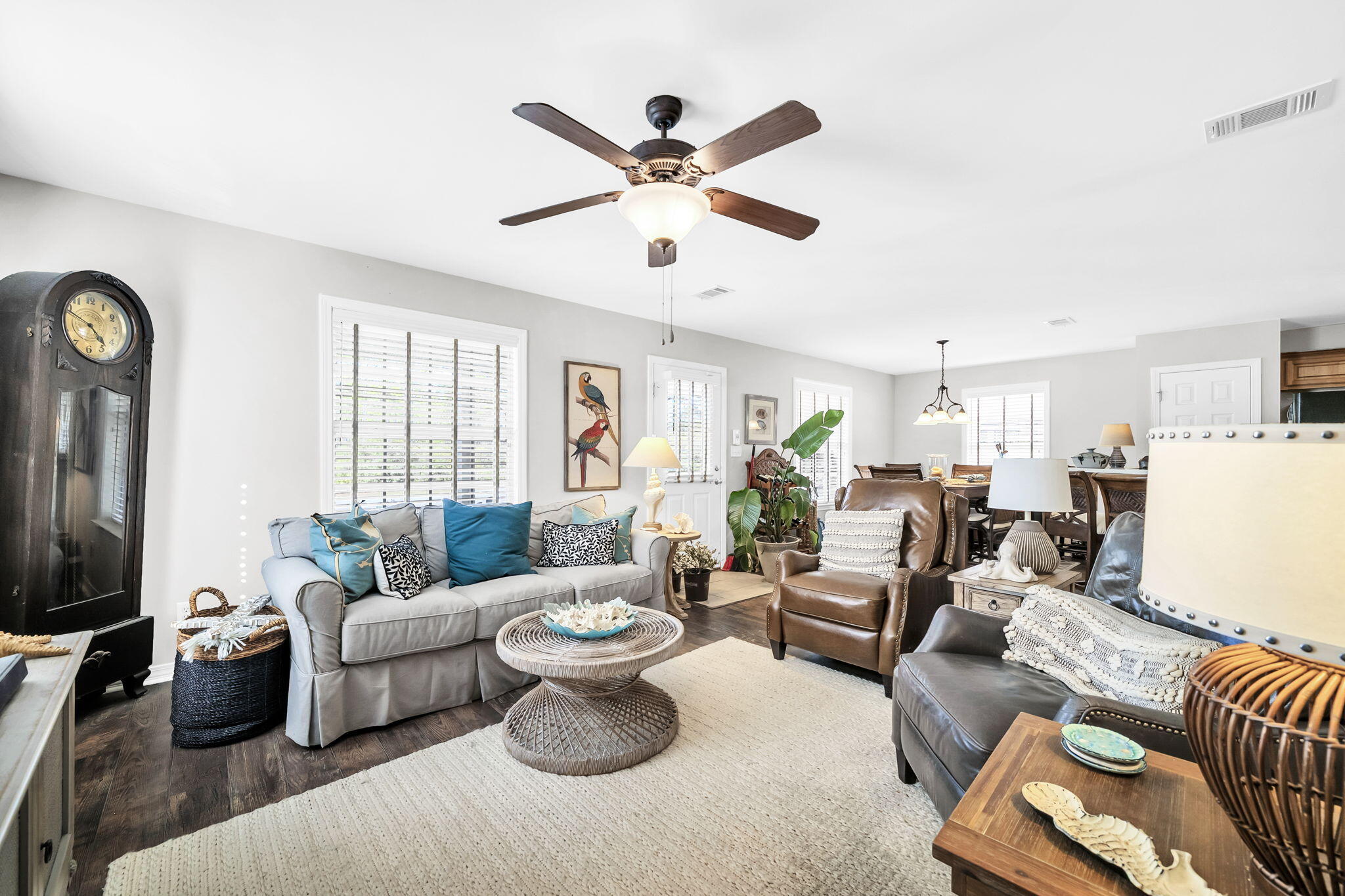 386 Hunters Road Santa Rosa Beach, FL 32459 - Photo 11 of 35 a living room with furniture and a large window