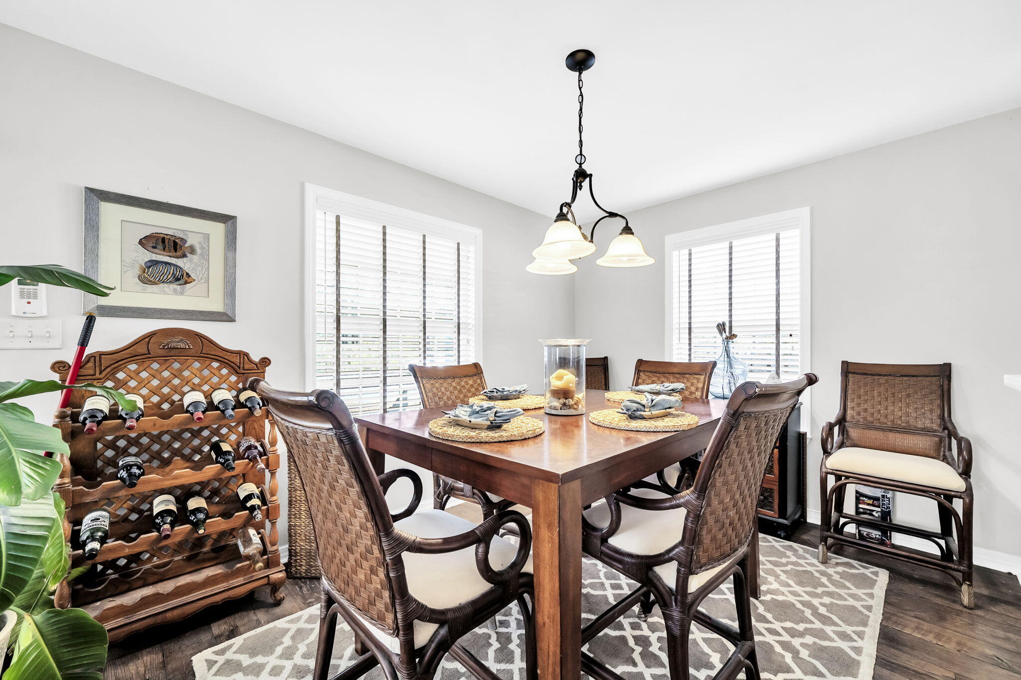 386 Hunters Road Santa Rosa Beach, FL 32459 - Photo 14 of 35 a view of a dining room with furniture and window