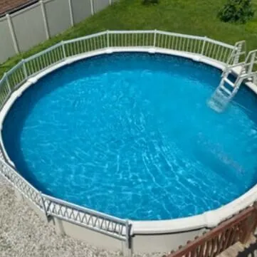 a view of a balcony with yard