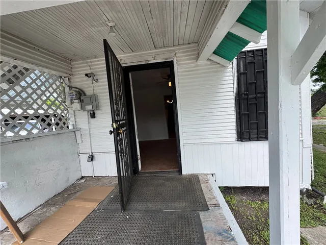 a view of a house with a door