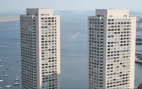 a view of a city view with a building