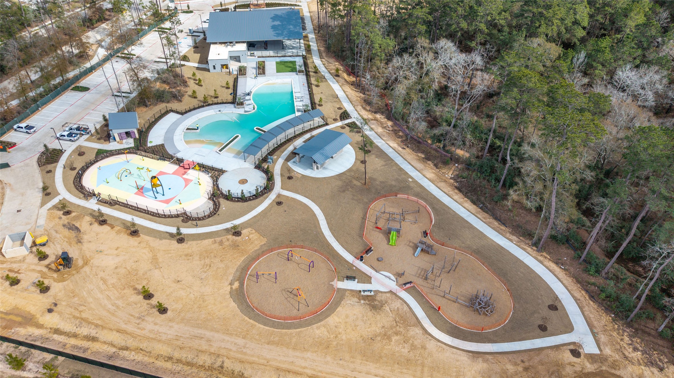 15208 Tree Swallow Court Magnolia, TX 77354 - Photo 46 of 50 an aerial view of a house with garden space and stairs
