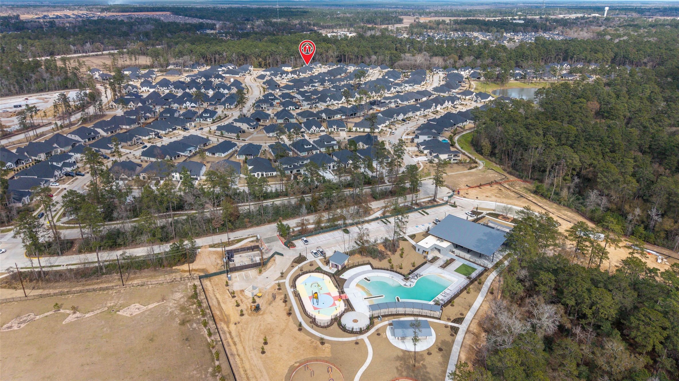 15208 Tree Swallow Court Magnolia, TX 77354 - Photo 50 of 50 a view of a lake with a city