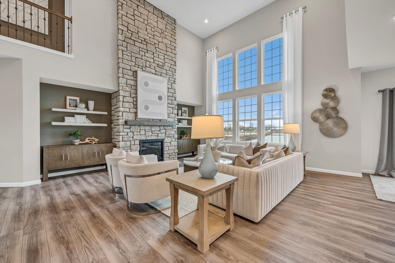 12538 Eileen Street Lemont, IL 60439 - Photo 8 of 17 a living room with furniture and a fireplace