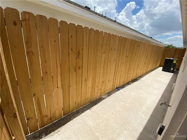 a view of a wooden wall