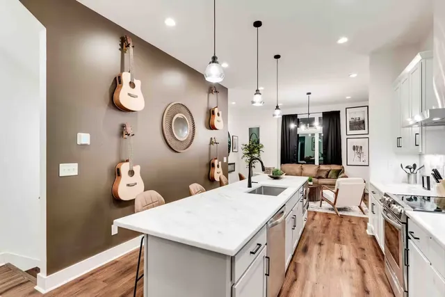 a very nice looking room with a large window