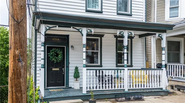 front view of a house with a window