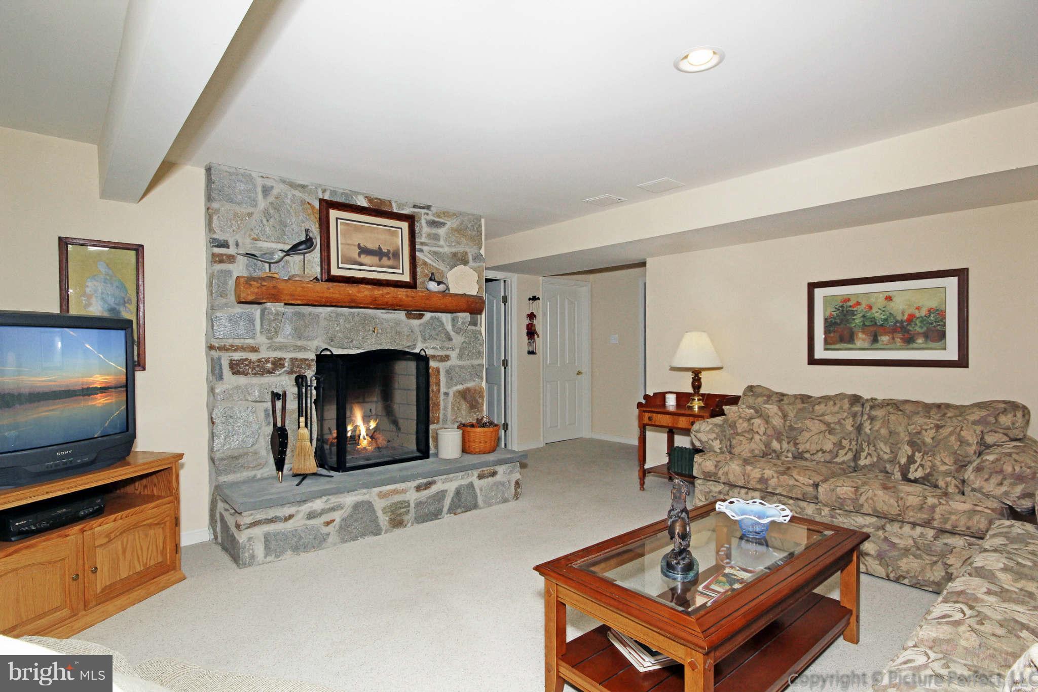9831 Fox Road Frederick, MD 21702 - Photo 22 of 30 Stone Fireplace w/ Raised Hearth