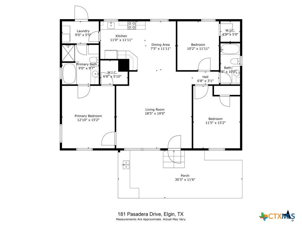 181 Pasadera Drive Elgin, TX 78621 - Photo 33 of 33 a picture of a floor plan