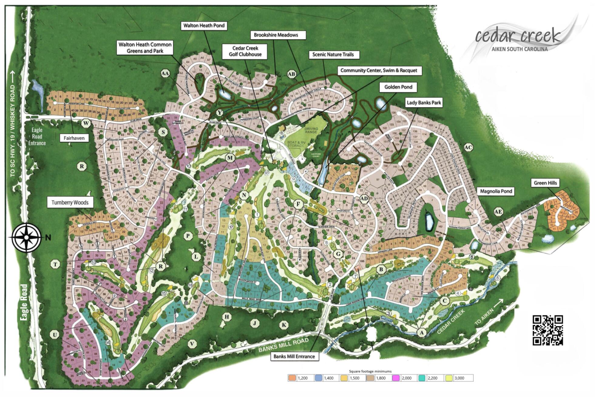 534 Long Shadow Drive Aiken, SC 29803 - Photo 52 of 61 Cedar Creek Map