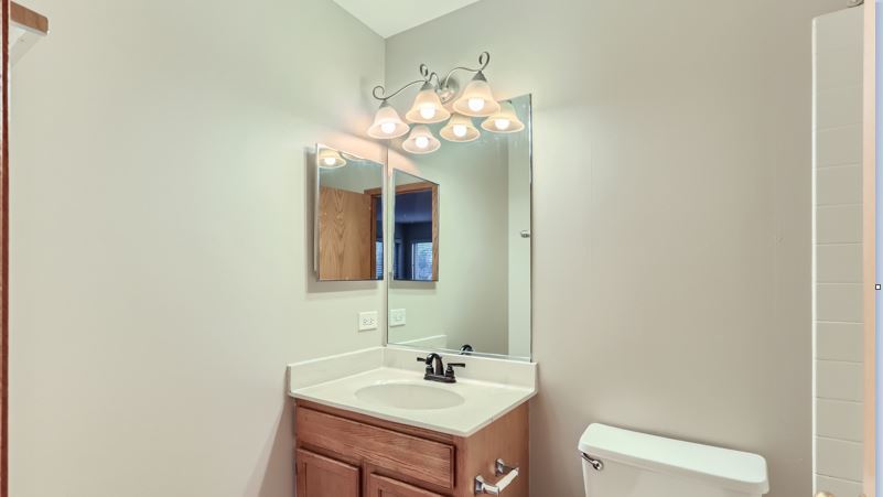 Undisclosed Address Round Lake Beach, IL 60073 - Photo 6 of 10 a bathroom with a sink and a mirror