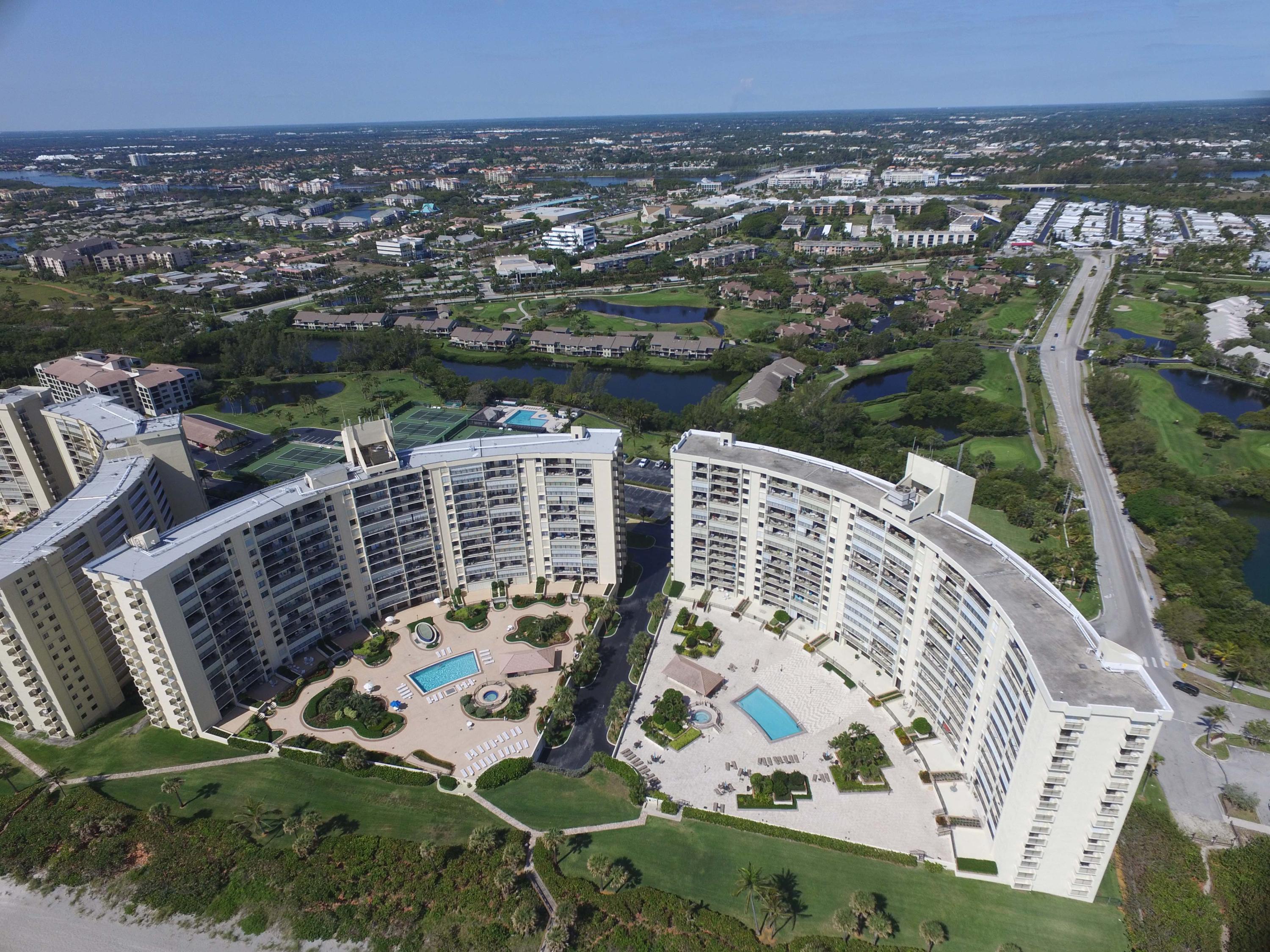300 Ocean Trail Way, Unit 805 Jupiter, FL 33477 - Photo 2 of 27 Aerial 300-400 bldgs