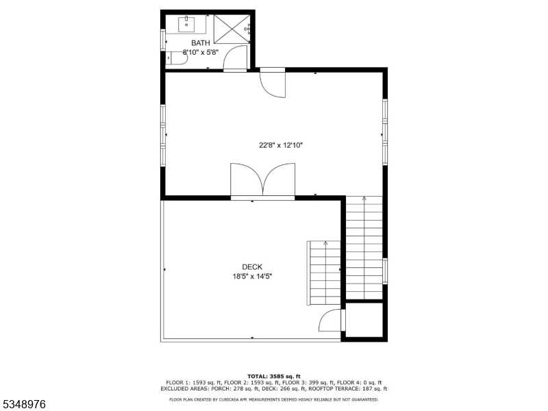 129 Franklin Avenue, Unit B Seaside Heights, NJ 08751 - Photo 21 of 22 a picture of a floor plan