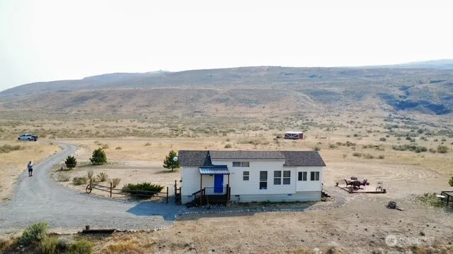 a view of lake with mountain