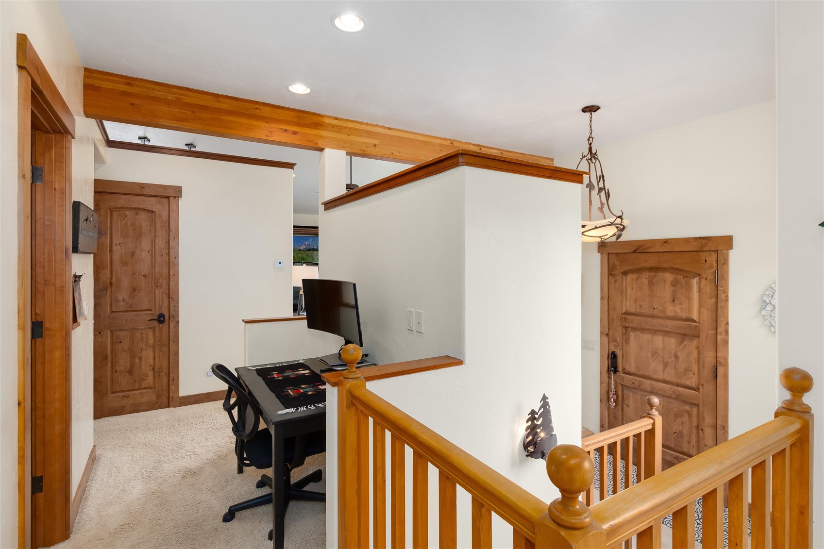 592 Ponderosa Road Fairplay, CO 80440 - Photo 21 of 45 a view of a workspace with furniture and a window