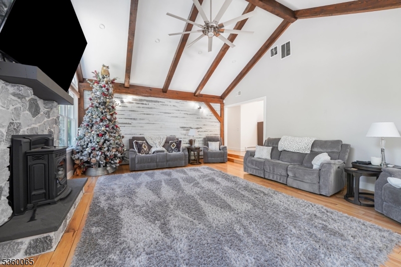 26 Danville Mountain Road Great Meadows, NJ 07838 - Photo 13 of 49 a living room with furniture and a fireplace