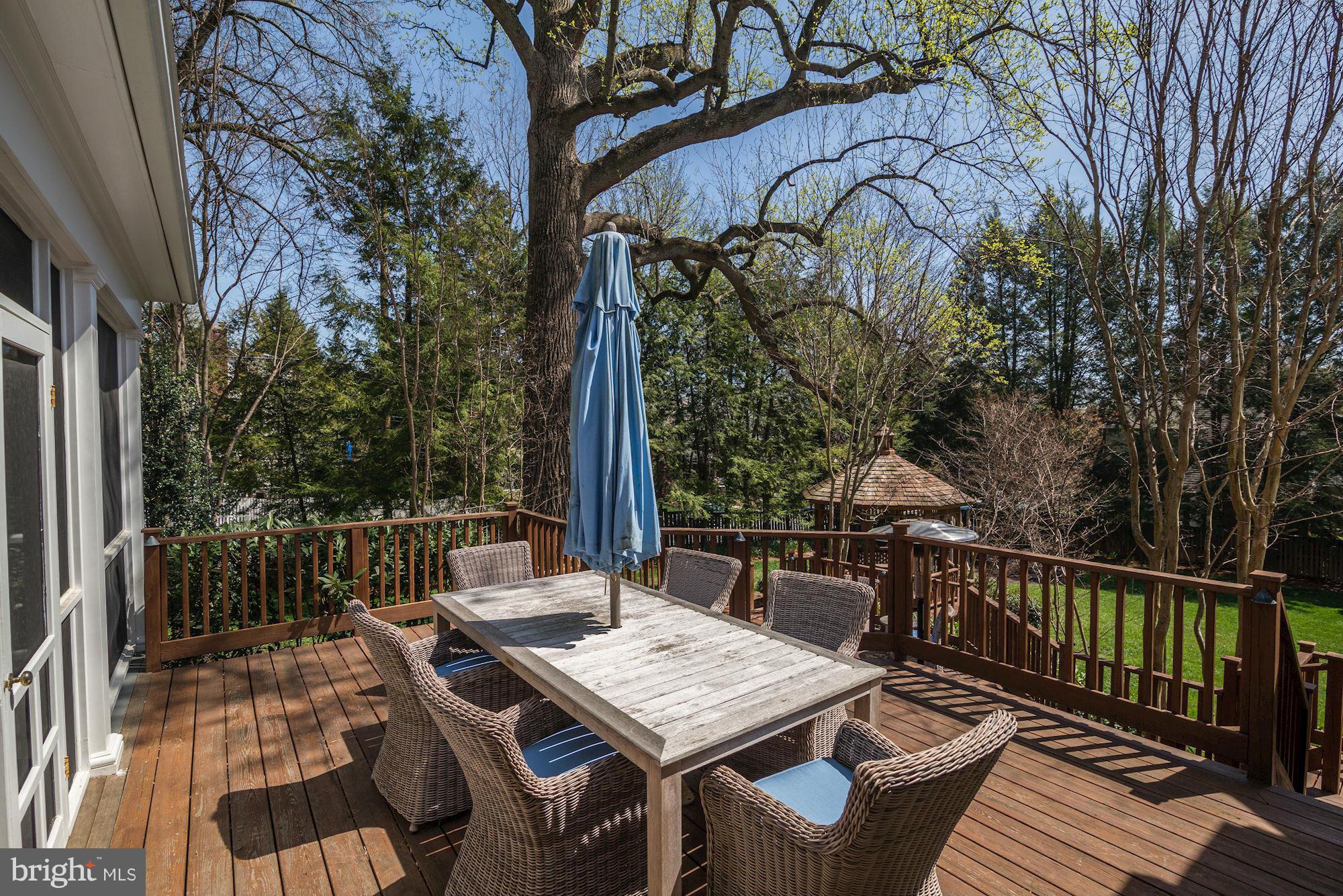 3300 Rittenhouse Street Northwest Washington, DC 20015 - Photo 26 of 30 Multi-level deck outside screen porch