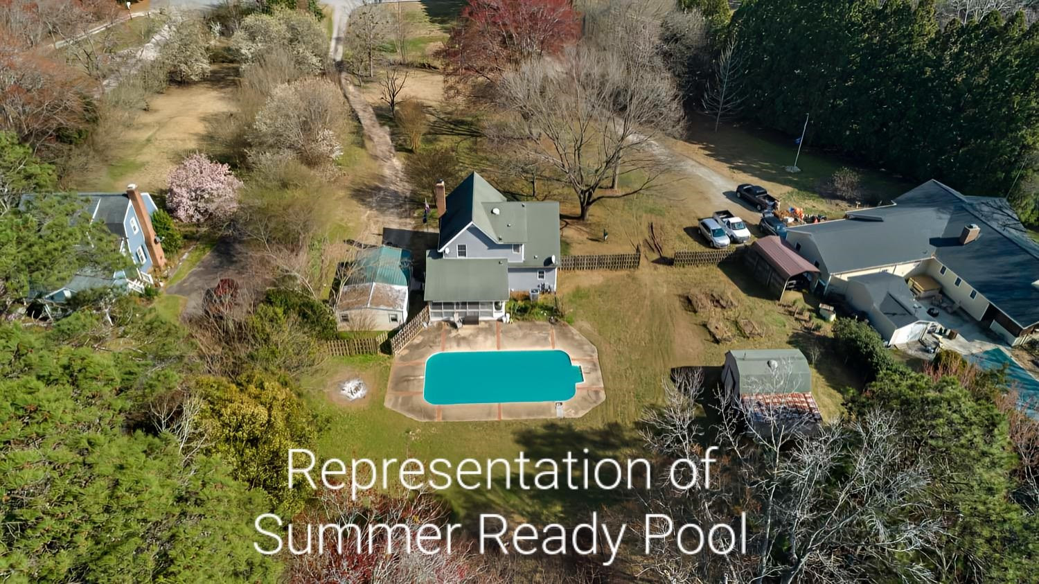 2109 Howson Road Raleigh, NC 27603 - Photo 4 of 36 an aerial view of residential house with outdoor space and parking