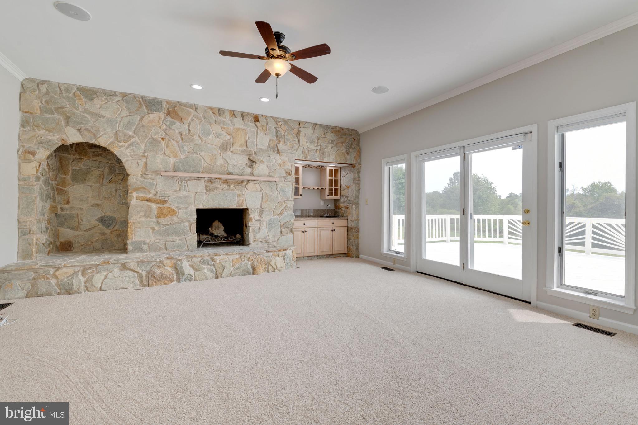 4205 Sweet Air Road Baldwin, MD 21013 - Photo 8 of 46 Rear Family Room w/Fireplace & Wet Bar