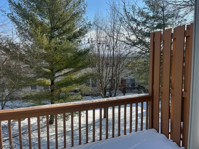 a view of a wooden deck