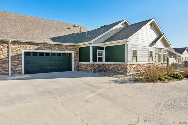 a view of a swimming pool with a garden