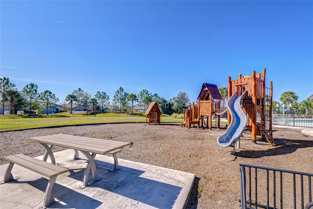 11724 Wrought Pine Loop Riverview, FL 33569 - Photo 42 of 44 a view of a swimming pool with a patio and a yard