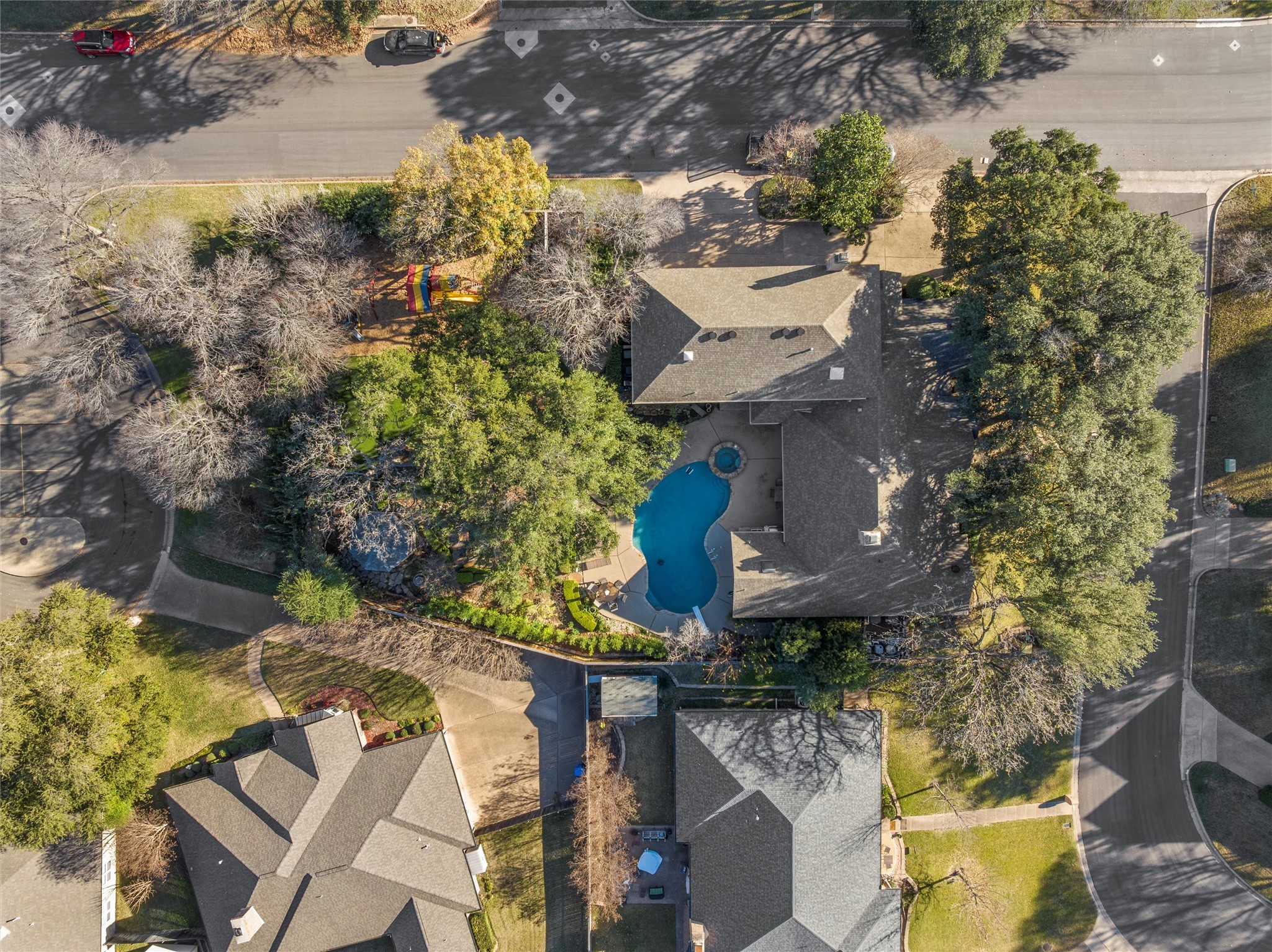 3740 Chimney Ridge Drive Waco, TX 76708 - Photo 50 of 50 an aerial view of residential houses with outdoor space
