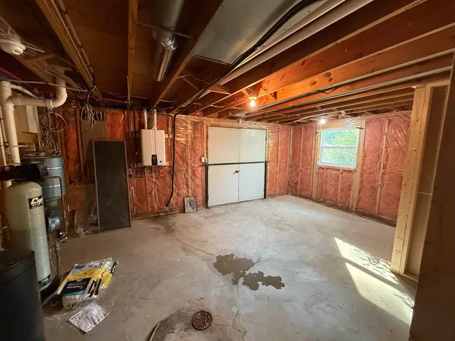 a view of storage and utility room