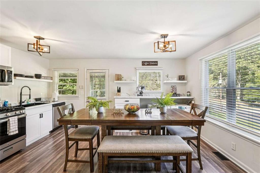 3465 Glen Road Decatur, GA 30032 - Photo 11 of 33 a view of a dining room with furniture window and outside view