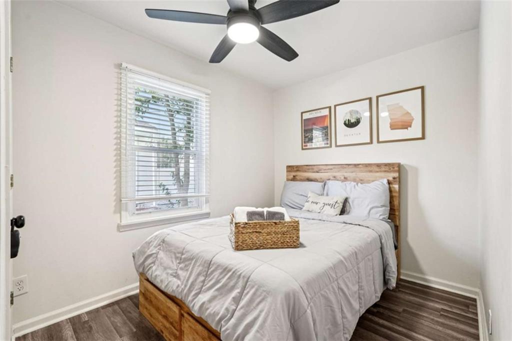 3465 Glen Road Decatur, GA 30032 - Photo 27 of 33 a bedroom with a large bed and a window