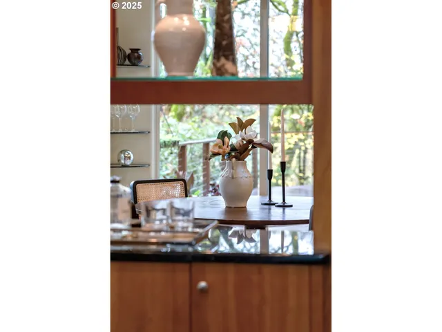 a view of a living room with a window