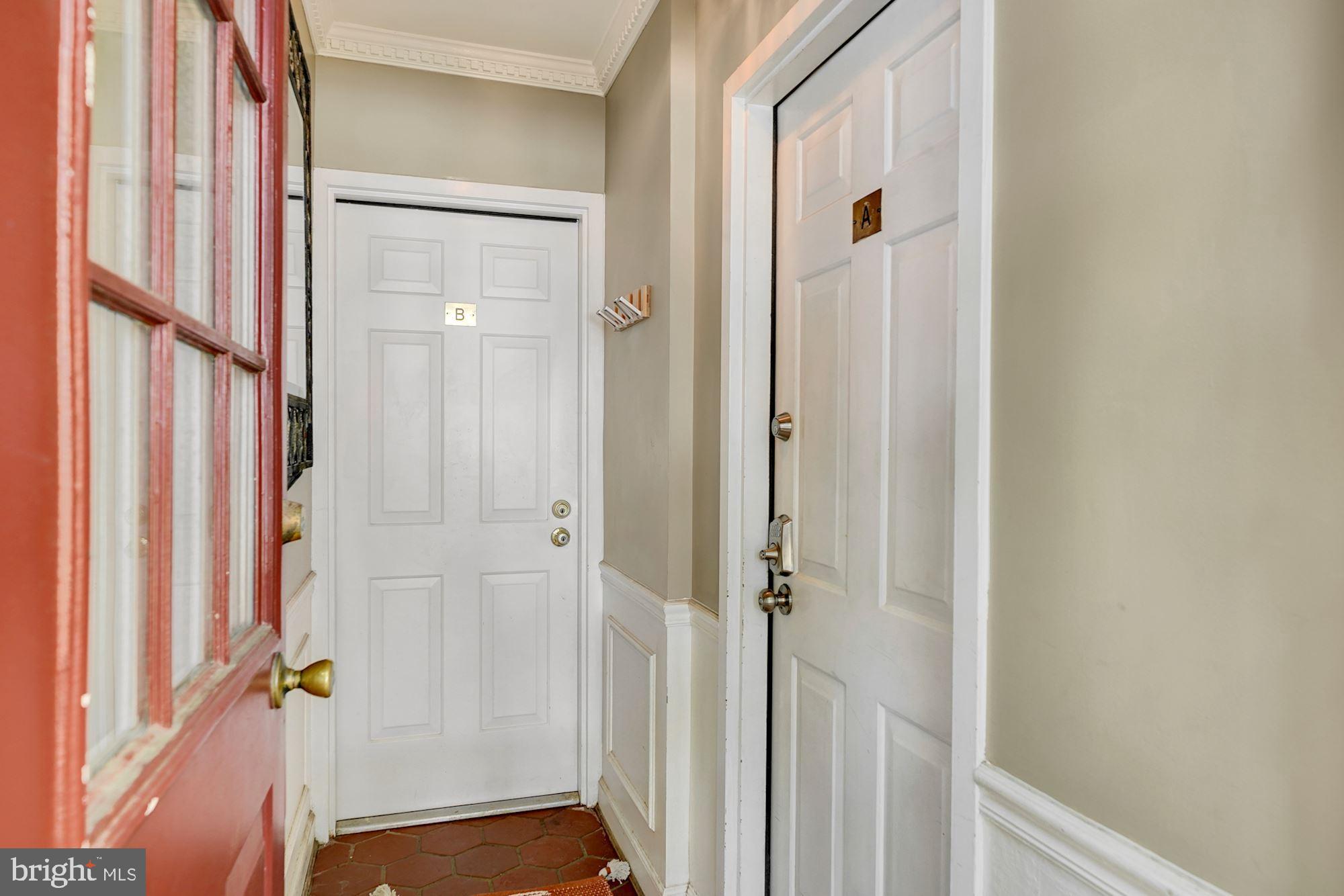 4613 MacArthur Boulevard Northwest, Unit A Washington, DC 20007 - Photo 2 of 26 Entry to the two units.