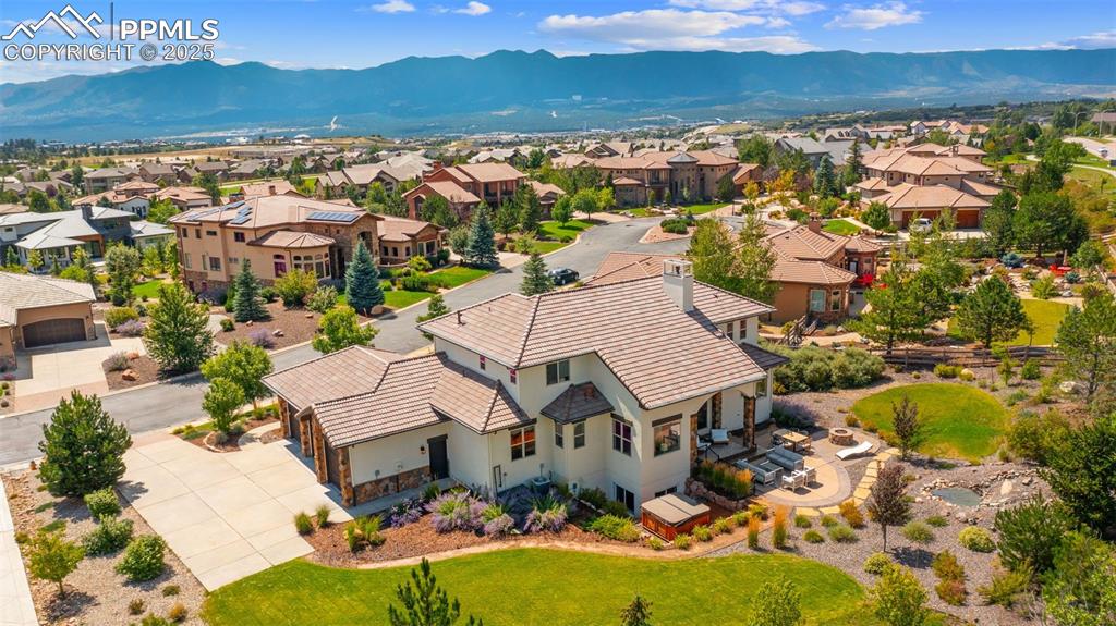 13625 Random Ridge View Colorado Springs, CO 80921 - Photo 46 of 50 an aerial view of residential houses with outdoor space