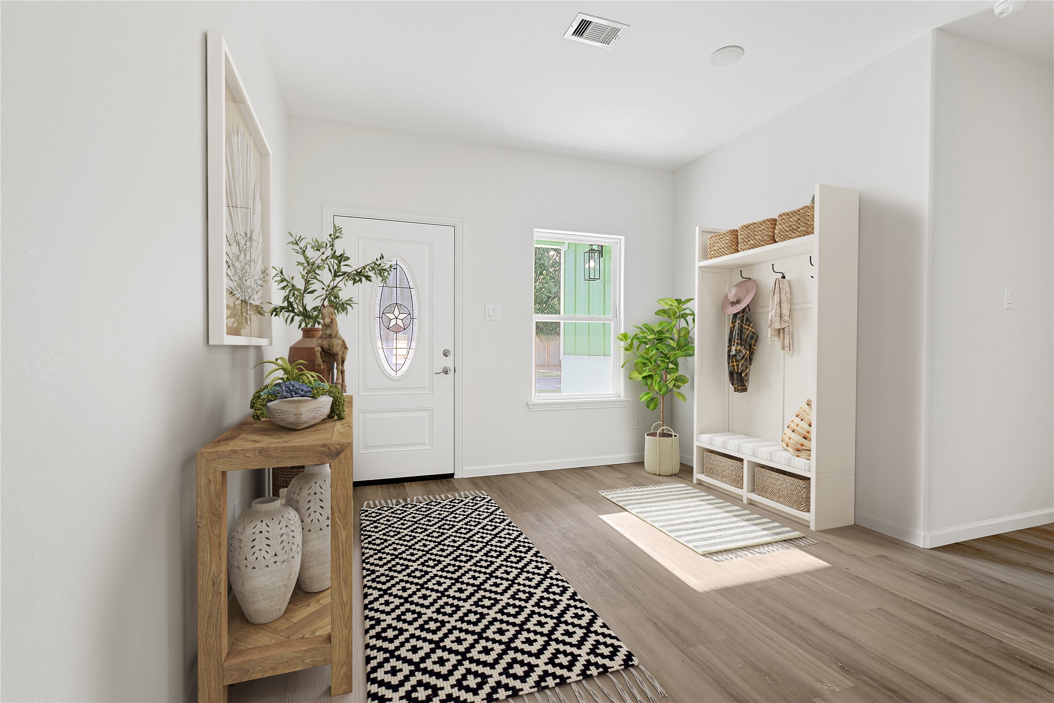 2317 Cedar Street Pearland, TX 77581 - Photo 4 of 33 a view of an entryway with wooden floor