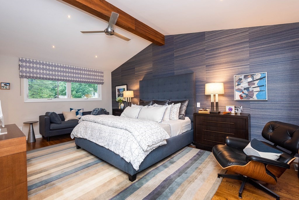 12 Alexandra Road Lynnfield, MA 01940 - Photo 21 of 42 a bedroom with a bed and wooden floor