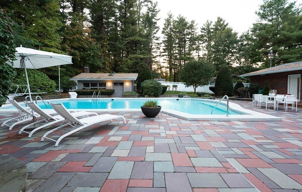 12 Alexandra Road Lynnfield, MA 01940 - Photo 34 of 42 a view of a swimming pool with a patio