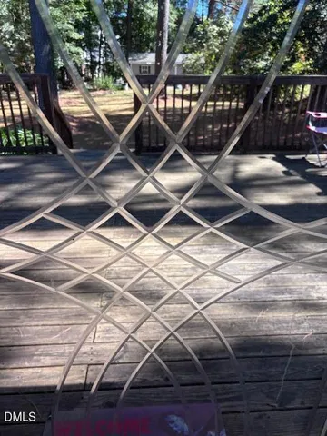 a view of a glass door