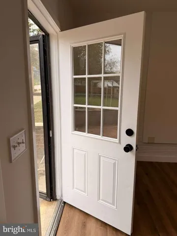 a view of front door