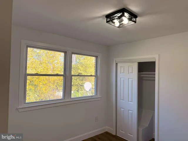 a view of a livingroom with a window