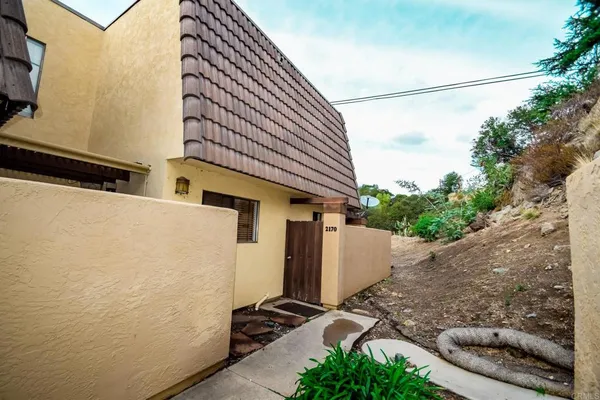 a backyard of a house