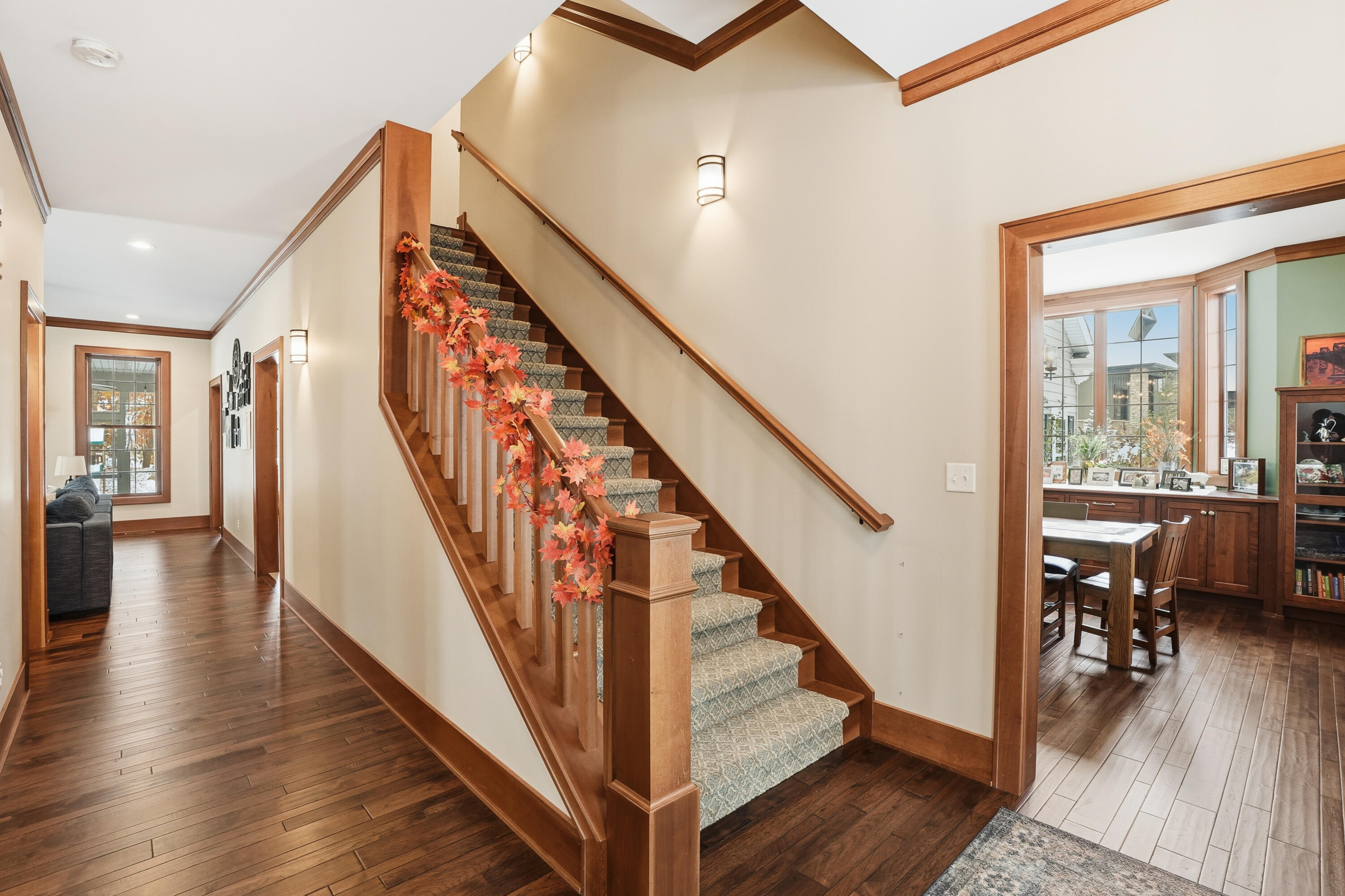 804 Shannon Drive Crown Point, IN 46307 - Photo 14 of 79 a view of entryway and hall with wooden floor