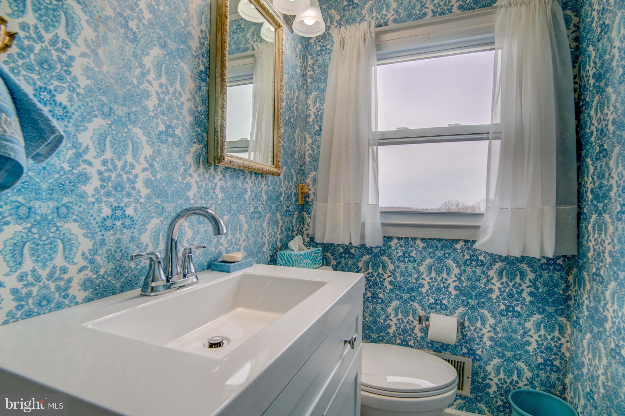345 Highview Road Tracys Landing, MD 20779 - Photo 54 of 70 a bathroom with a sink a toilet and a mirror
