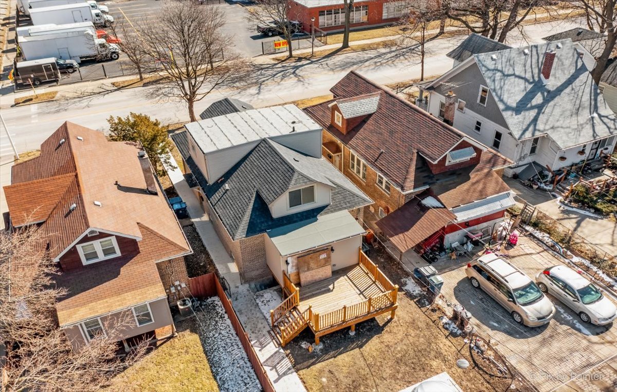 1902 South 9th Avenue Maywood, IL 60153 - Photo 47 of 51 an aerial view of a house with a yard and staircase
