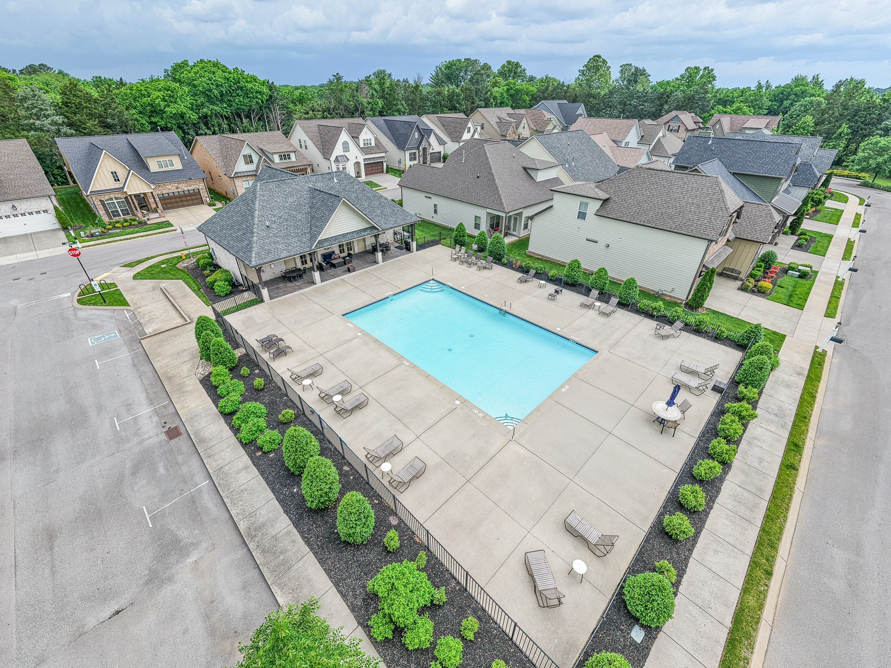 3433 Cortona Way Murfreesboro, TN 37129 - Photo 2 of 32 an aerial view of a house with garden space and street view