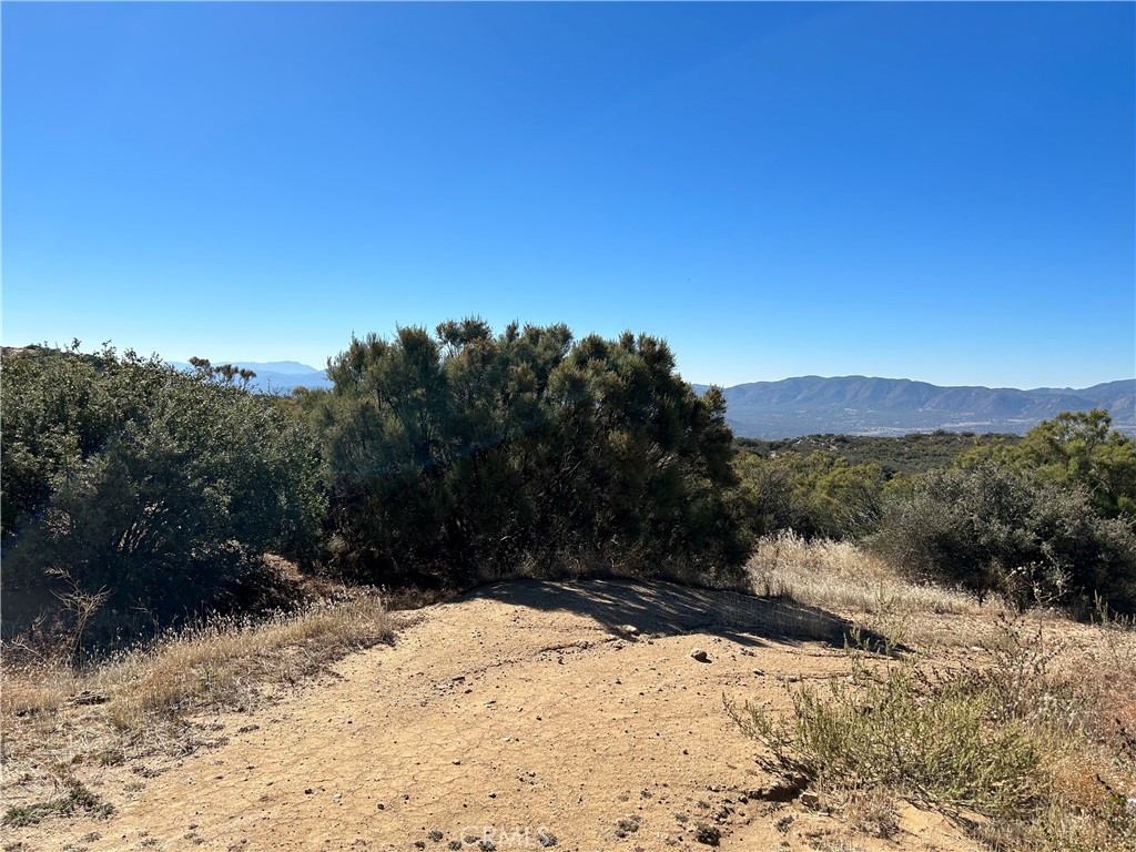 33 Broken Wheel Trail Anza, CA 92539 - Photo 10 of 14 a view of a yard covered with snow in front of house