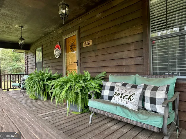 a bedroom with a bed and mountain view