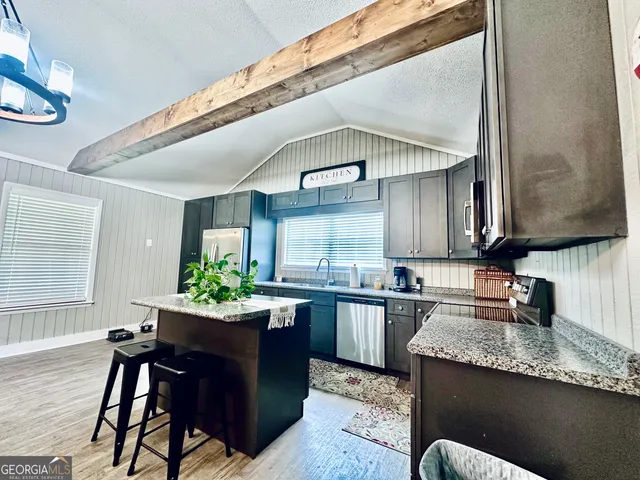 a view of a forest with trees