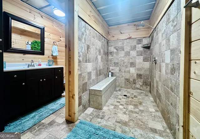 a big yard with lots of green space