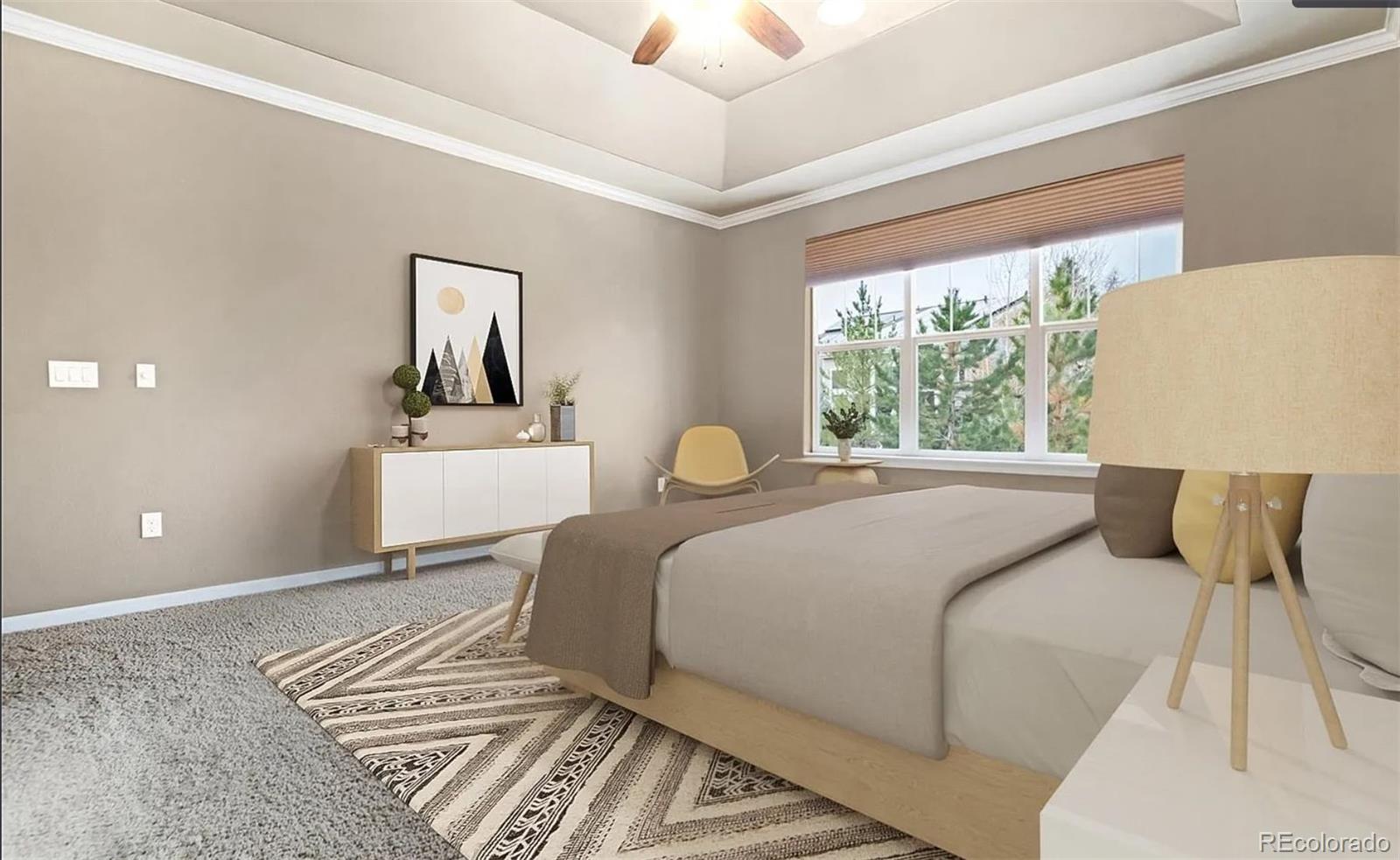 27235 East Lakeview Place Aurora, CO 80016 - Photo 12 of 22 a bedroom with a bed and a large window