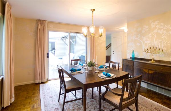 6 Steepletree Lane, Unit 6 Wayland, MA 01778 - Photo 9 of 16 a view of a dining room with furniture window and wooden floor
